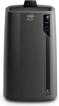 De'Longhi Pinguino PAC EL112 CST Climatiseur mobile avec tuyau d’évacuation – Jusqu’à 110 m³, déshumidificateur, ventilation, minuterie 24 h, noir