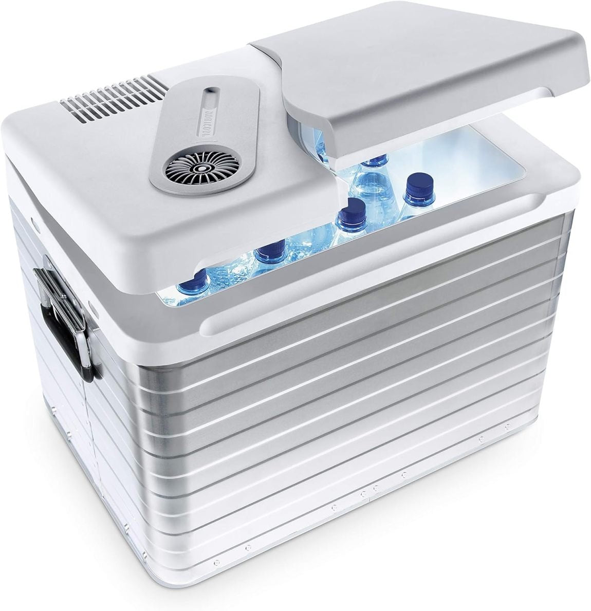 Mobicool Q40 AC/DC Glacière électrique portable en aluminium 39 L – 12/230 V, voiture, camion, bateau et camping-car