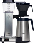 Moccamaster KBGT Cafetière filtre avec verseuse isotherme – Blanc cassé, 1,25 L