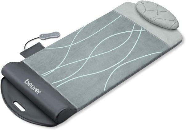 Beurer MG 280 Tapis yoga et stretching – Étirement musculaire et relaxation, massage nuque/épaules/dos, pliable, gris 1