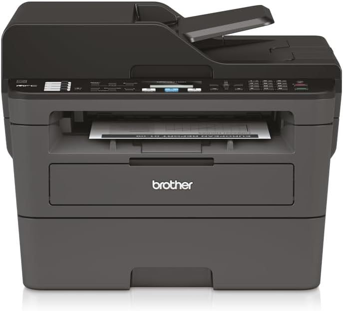 Brother MFC-L2835DW Imprimante laser monochrome multifonction 4-en-1 – Impression, scan, copie, fax, Wi-Fi/Ethernet, ADF 50 feuilles, jusqu’à 32 ppm