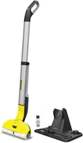 Kärcher EWM 2 Balai électrique sans fil – 2 rouleaux microfibre rotatifs, autonomie env. 20 min, jusqu’à env. 60 m² par charge, blanc