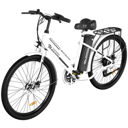EVERCROSS EK8S Vélo électrique 26″ – Moteur 250 W, batterie 12 Ah, autonomie jusqu’à 90 km, blanc
