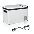 Outsunny Réfrigérateur voiture à compresseur – Écran LCD, protection batterie, blanc