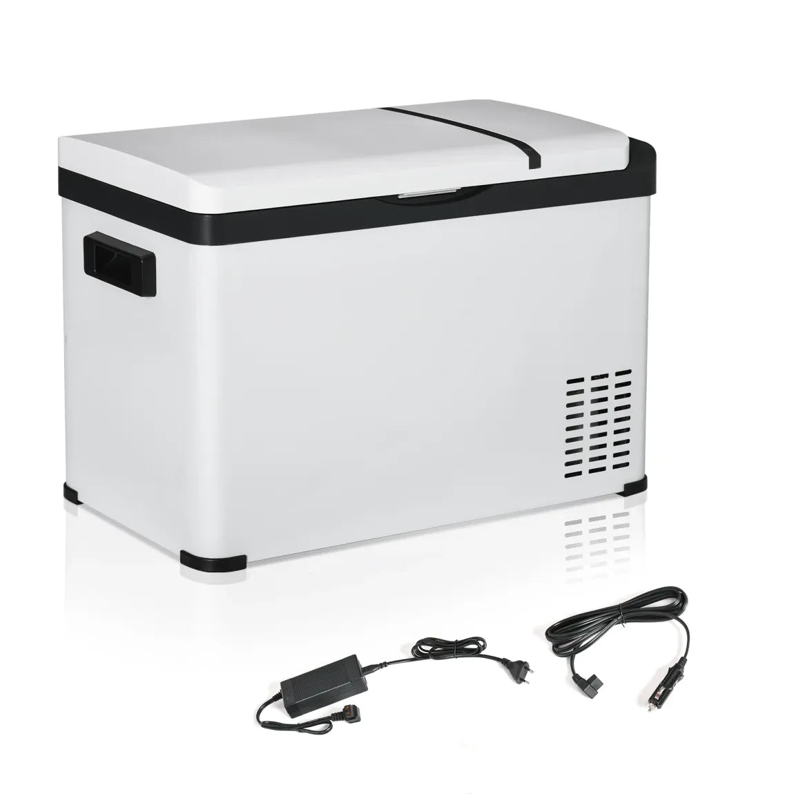 Outsunny Réfrigérateur voiture à compresseur – Écran LCD, protection batterie, blanc