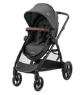 Maxi-Cosi Zelia S Trio Poussette 3-en-1 complète, 0-4 ans jusqu’à 22 kg, pliable, compacte et réglable, avec siège-auto CabrioFix S i-Size, accessoires et sac à langer, grise