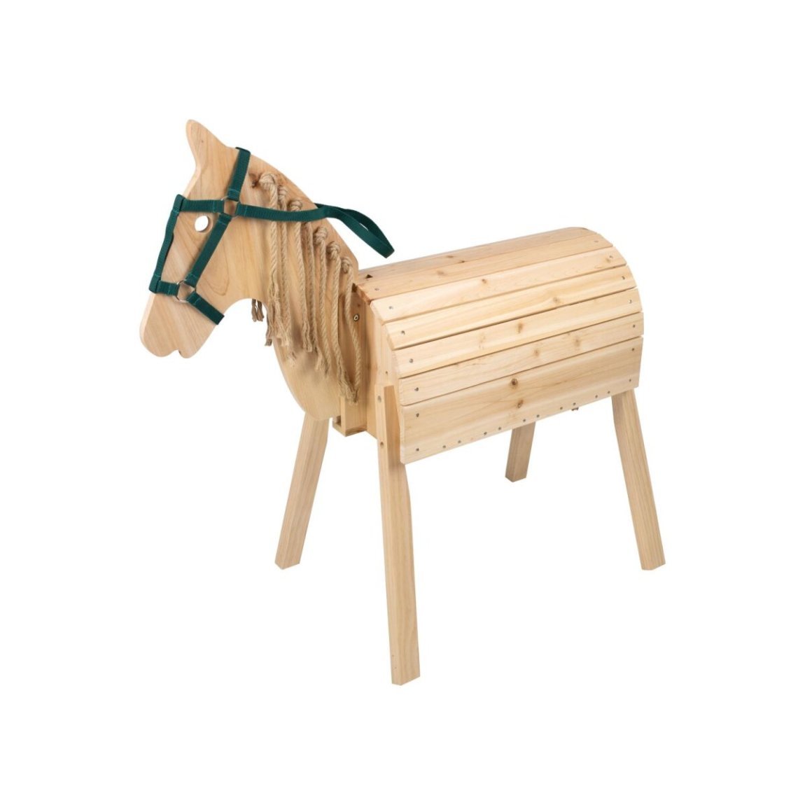 Playtive Cheval en bois massif réglable en hauteur – Article de second choix, comme neuf