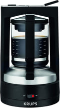 Krups KM4689 T8 Cafetière filtre – 850 W, arrêt automatique, 8–12 tasses, interrupteur lumineux, noir