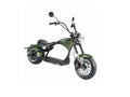 Mangosteen M1P Chopper électrique vert mat – Moteur sans balais 2000 W, vitesse maximale 60 km/h