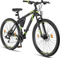 Licorne Bike Effect Premium VTT aluminium 29″ – 21 vitesses, double frein à disque, noir/lime