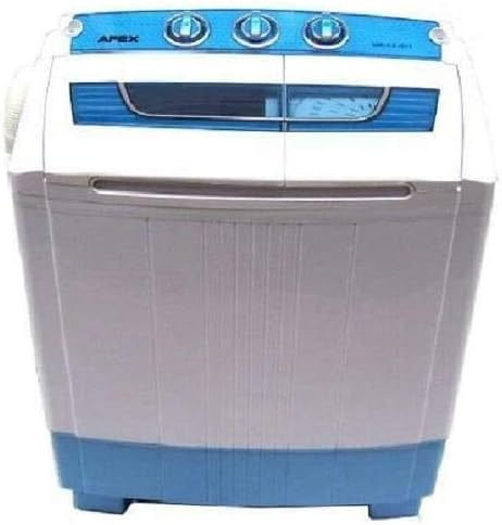 D+L GmbH Mini lave-linge 5,2 kg avec essorage – 2-en-1, chargement par le dessus, pompe, idéal camping