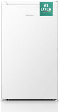 Heinrich’s Congélateur 61 L – -18 °C, 3 tiroirs, thermostat 7 niveaux, circulation d’air, porte réversible, blanc