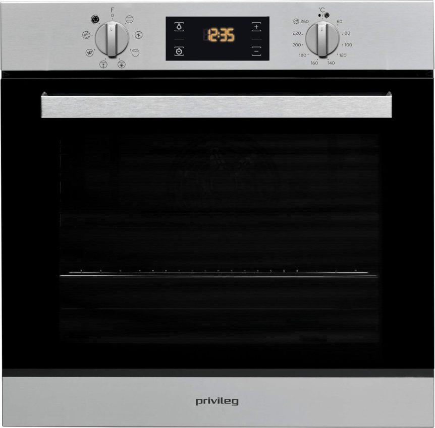 Privileg PBWR6 OH5F IN Four encastrable classe A, 71 L, nettoyage hydrolyse, chaleur tournante multifonction, 7 fonctions