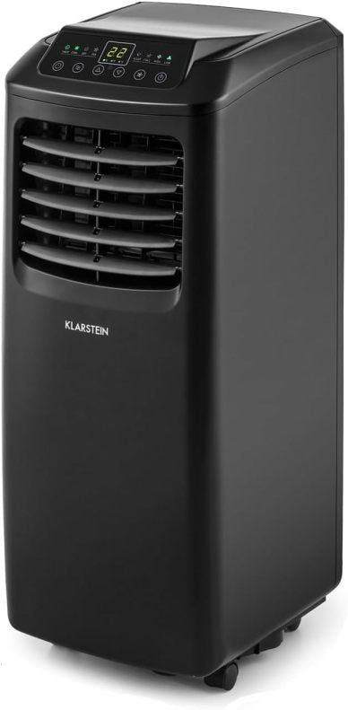 Klarstein Climatiseur mobile avec tuyau d’évacuation 3-en-1 – Ventilateur, déshumidificateur, mode nuit, contrôle par application, 7 000 BTU, pour maison et bureau
