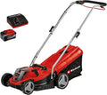 Einhell Tondeuse sans fil GE-CM 18/33 Li Kit Power X-Change (18 V, largeur de coupe 33 cm, jusqu'à 200 m², sans balais, bac de ramassage 30L, hauteur de coupe 25-65 mm, inclus