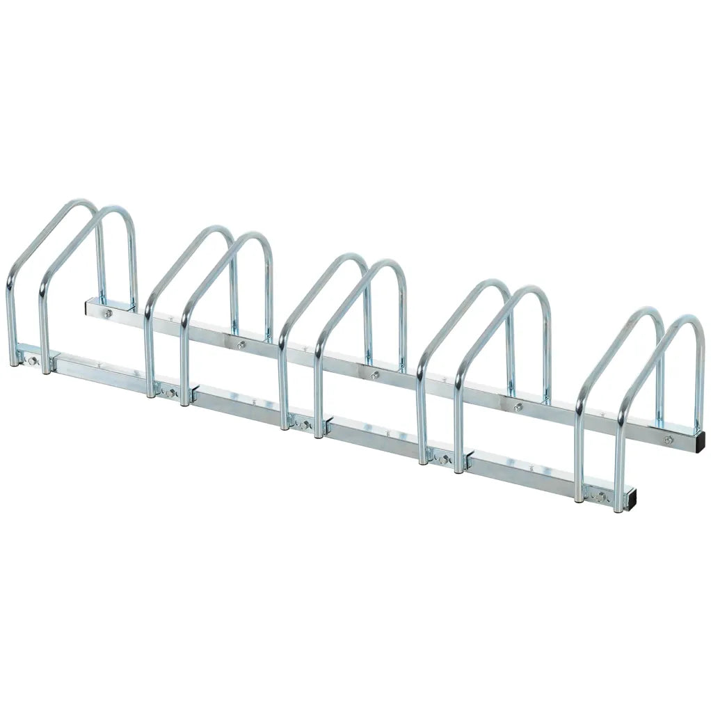 HOMCOM Râtelier à vélos extensible pour 5 vélos