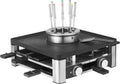 WMF Lumero Station Gourmet 3-en-1 pour 8 personnes – Raclette et fondue, température réglable, éclairage, 1800 W, inox mat 1