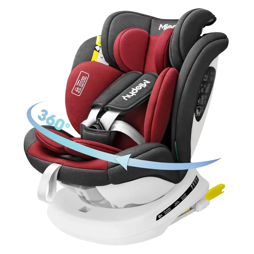 Miophy Siège auto i-Size pivotant 360° – Groupe 0+/1/2/3, 0–12 ans, 40–150 cm, ISOFIX