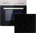 PKM Ensemble four encastrable BIC3-IGKIX-2 – Façade inox, plaque vitrocéramique 60 cm, 3 fonctions de four, classe A