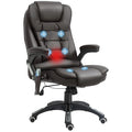 HOMCOM Fauteuil de bureau direction avec massage, chauffage et hauteur réglable