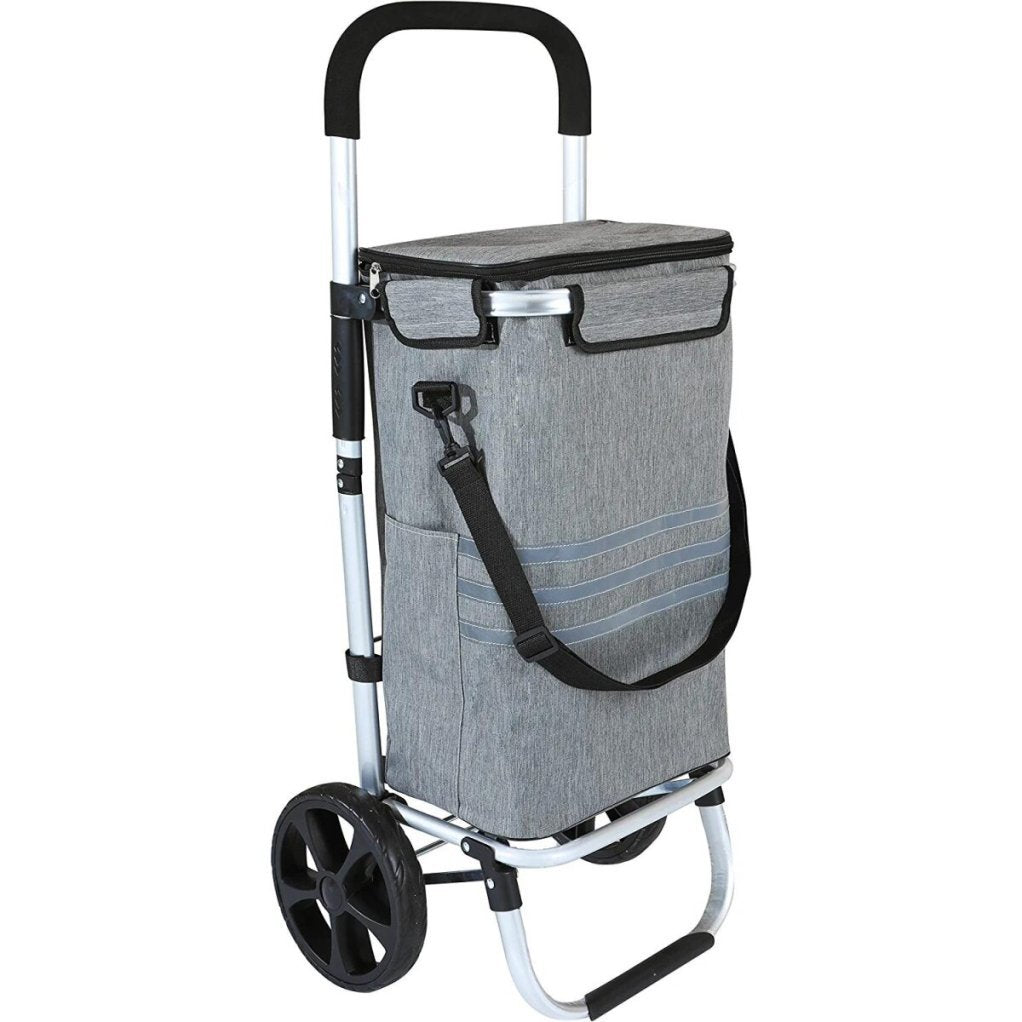 Ribelli Chariot de courses pliable 2 roues avec compartiment isotherme – Article de second choix, comme neuf