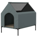 PawHut Niche pour chien 81x54x78 cm avec fenêtre en filet & sac de transport