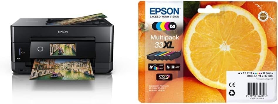 Epson Expression Premium XP-7100 Imprimante multifonction jet d’encre A4 sans fil – Bundle avec encre 33XL