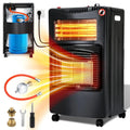 Sonnewelt Chauffage gaz/électrique 4200 W + 1260 W – Avec détendeur, tuyau gaz et adaptateur bouteille