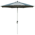 Outsunny Parasol 2,7 m avec manivelle et protection UV – Gris foncé
