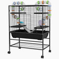 PawHut Cage pour hamster avec tubes, roue, roulettes et étagère 1
