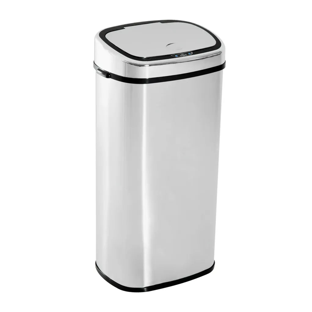 HOMCOM Poubelle automatique en inox avec capteur