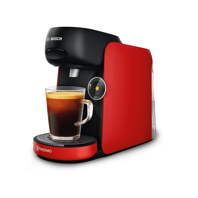 FINESSE Radiant Red Cafetière – Cafetière filtre élégante en rouge, compacte et puissante pour un café aromatique
