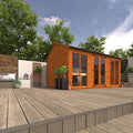 Tiger Retreat Contemporary Summerhouse – Pavillon de jardin moderne en bois pour détente et usages polyvalents