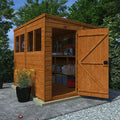 TigerFlex® Shiplap Pent Abri de jardin – Abri en bois flexible à toit monopente pour outils et rangement