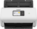 Brother ADS-4500W Scanner de documents – USB, LAN, Wi-Fi, recto verso, écran tactile, blanc