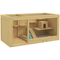 Cage à hamster PawHut, cage pour petits animaux à plusieurs étages avec accessoires, bois 1