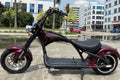 Mangosteen M1P Chopper électrique bordeaux – Moteur brushless 2000 W, jusqu’à 60 km/h, batterie 20 Ah, env. 60 km d’autonomie