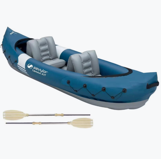 Sevylor Tahaa Kayak Set – Kayak de loisir gonflable pour eaux calmes et aventures aquatiques détendues